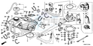 CRF250RG CRF250R ED drawing FUEL TANK