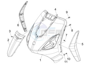 Fly 50 4t (25-30 kmh) drawing Front shield