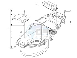 Fly 50 2t drawing Helmet box - Undersaddle