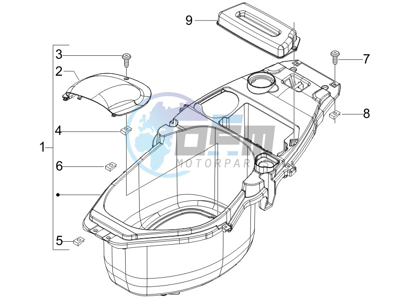 Helmet box - Undersaddle