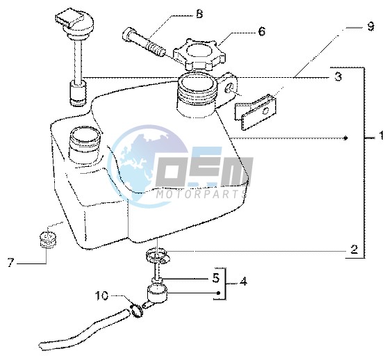 Oil mix tank