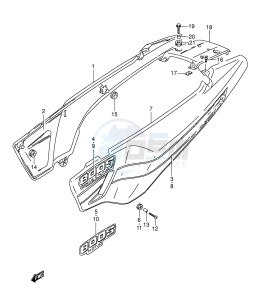 DR800S (E4) drawing FRAME COVER (MODEL M)