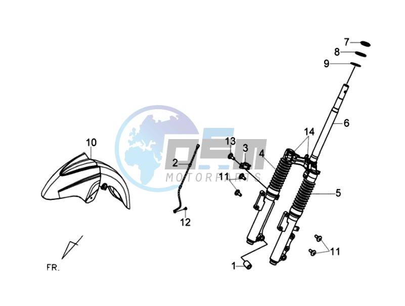 FRONT FORK/ FRONT FENDER