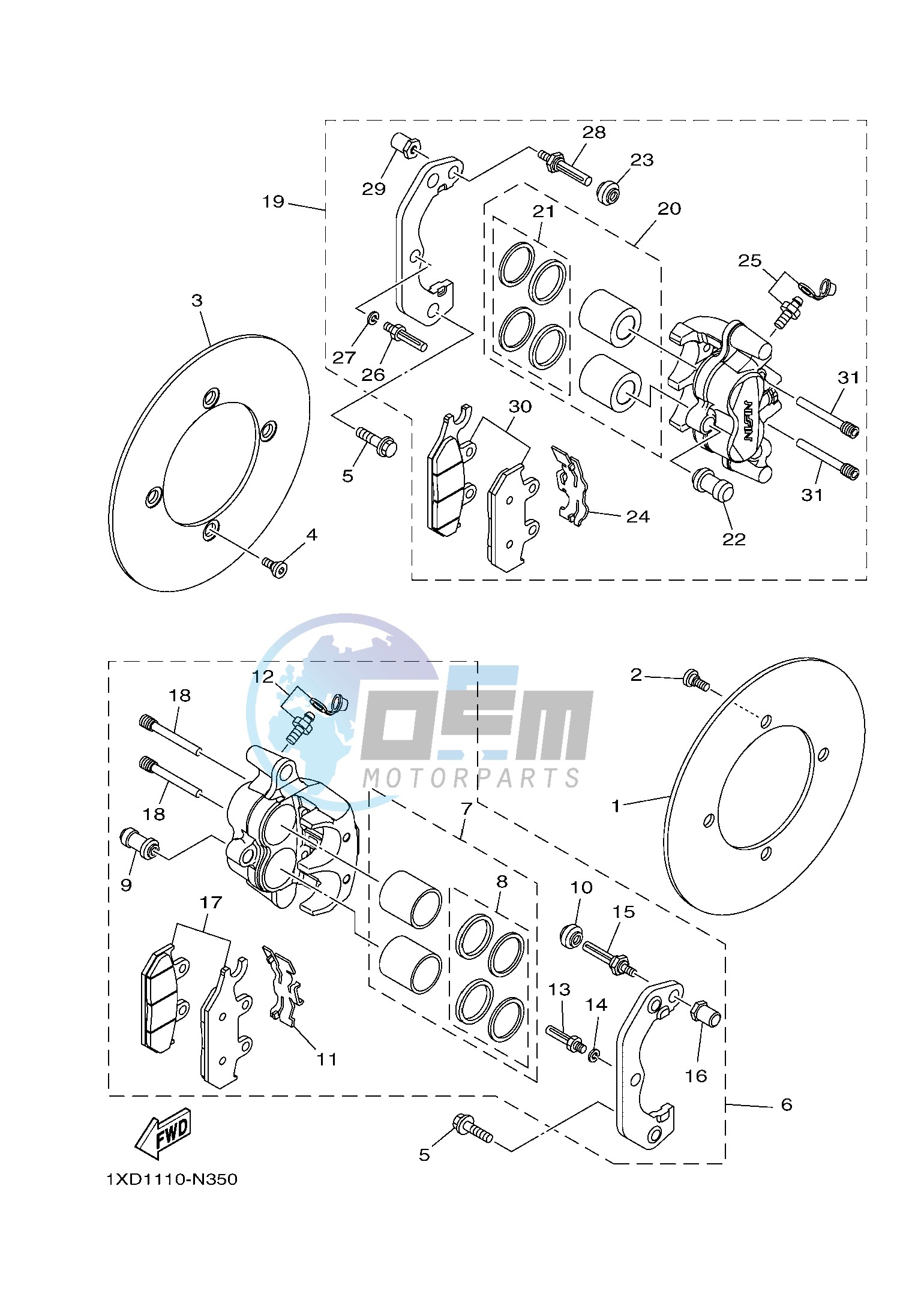 FRONT BRAKE CALIPER