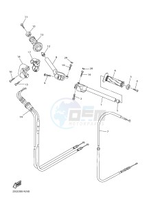 YZF-R1 YZF-R1M 998 R1 (2SG5 2SG6) drawing STEERING HANDLE & CABLE