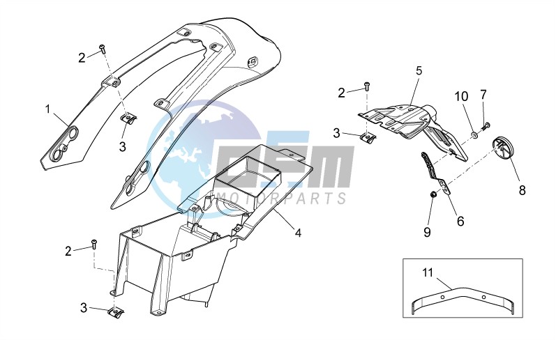 Rear body - Rear fairing