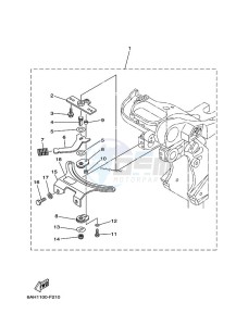 F15CMHS drawing TILLER-HANDLE