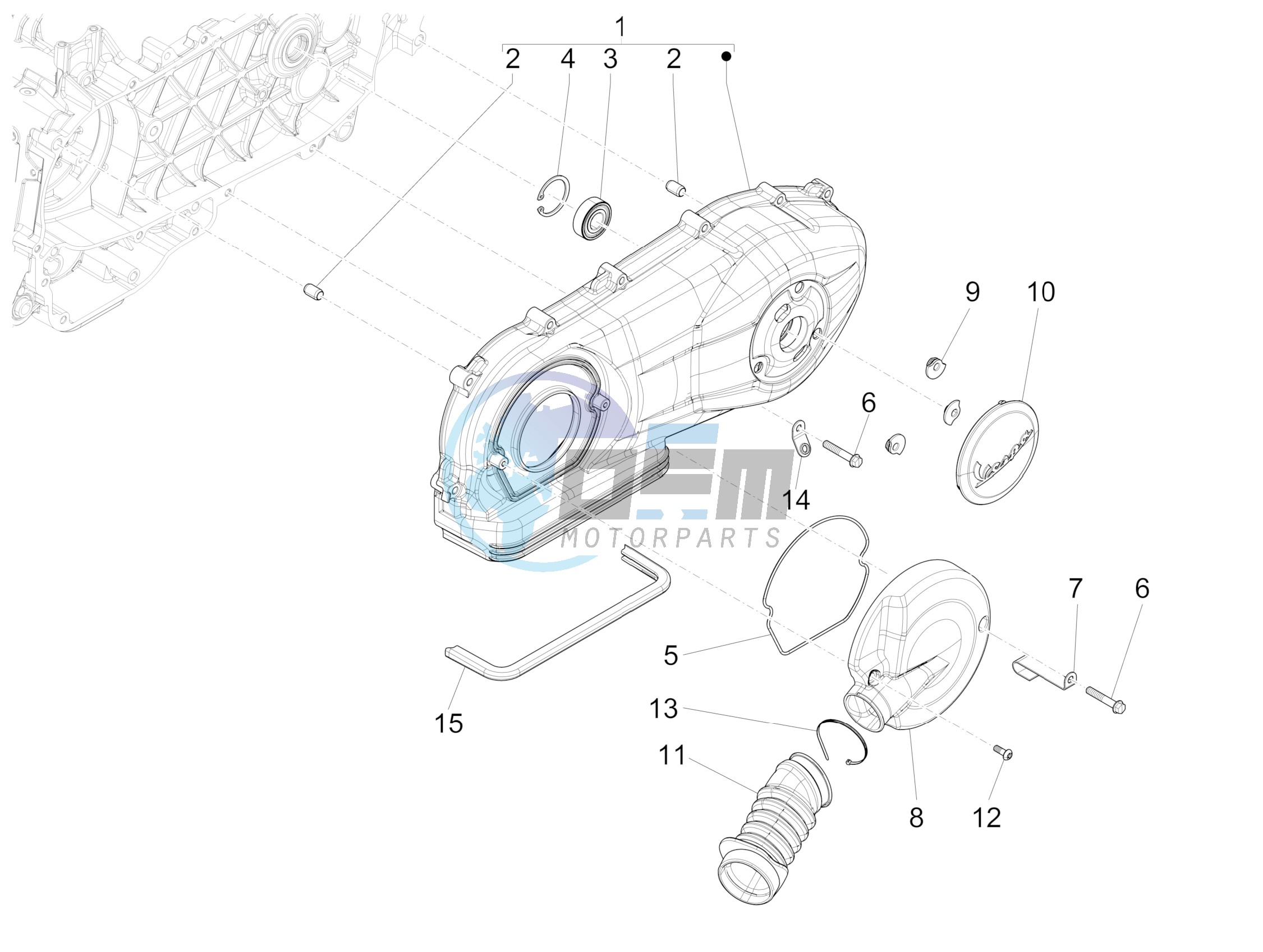 Crankcase cover - Crankcase cooling