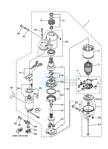 F100D drawing STARTER-MOTOR