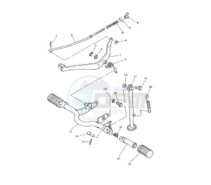 PW 80 drawing STAND AND FOOTREST