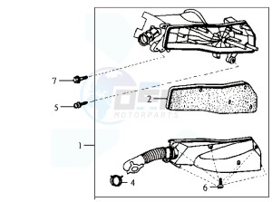 JET ONE 50 drawing AIRFILTER