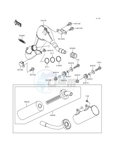 KX 250 J [KX250] (J2) [KX250] drawing MUFFLER