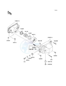 KVF 650 B [PRAIRIE 650 4X4 ADVANTAGE CLASSIC] (B2) [PRAIRIE 650 4X4 ADVANTAGE CLASSIC] drawing HEADLIGHT-- S- -