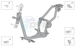 Scarabeo 100 4T e3 net drawing Frame