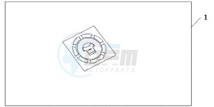 CB600FB drawing FUEL FILLER PAD