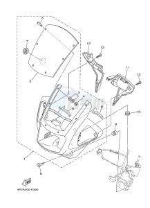 FZ8-S FZ8 FAZER 800 (4P2K 4P2L 4P2M) drawing COWLING