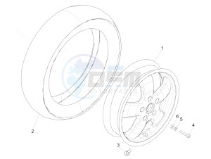 GTV 300 HPE SEI GIORNI IE E4 ABS (APAC) drawing Front wheel