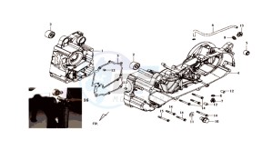 HD 200EVO EFI drawing CRANKCASE RIGHT / START MOTOR