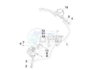 S 150 4T Vietnam drawing Brakes pipes - Calipers