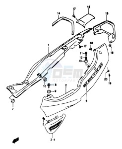 GSF1200A (E18) drawing FRAME COVER (GSF1200SAX)