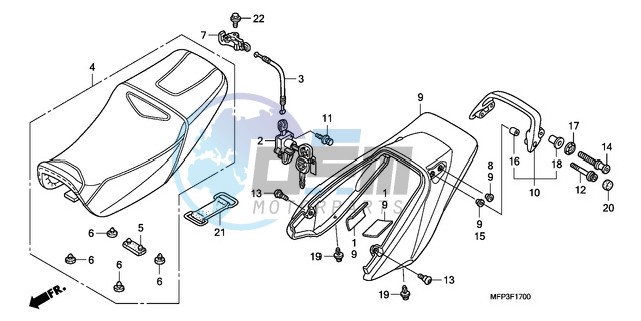 SEAT/REAR COWL