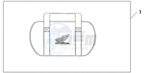 GL1800A UK - (E / MKH) drawing SADDLEBAG COOLER