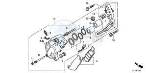 CBR250RB drawing FRONT BRAKE CALIPER (CBR250R)