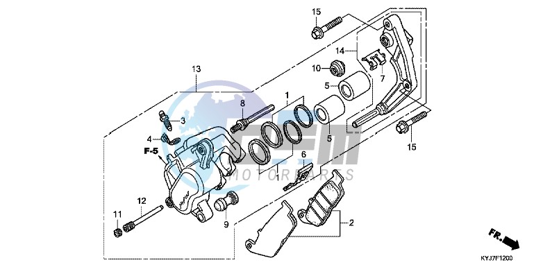 FRONT BRAKE CALIPER (CBR250R)