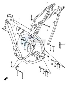 RM250 (T-V-W-X-Y) drawing FRAME