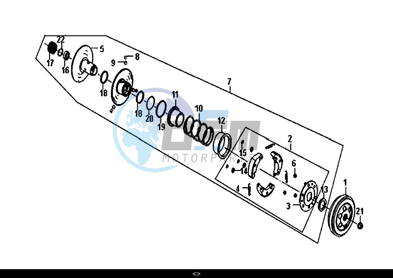 DRIVEN PULLEY ASSY