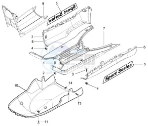 NRG 50 power DD drawing Footboard - spoiler