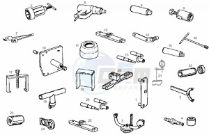 ATLANTIS BULLET - 50 cc VTHAL1AE2 Euro 2 2T AC GBR drawing Special tools (Positions)