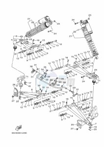 YXZ1000ET YXZ1000R SS (BAST) drawing FRONT SUSPENSION & WHEEL