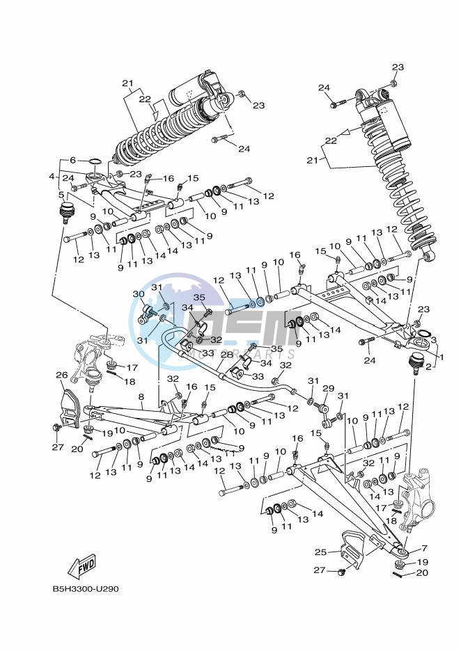 FRONT SUSPENSION & WHEEL