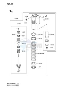 RM-Z250 (E19) drawing SHOCK ABSORBER