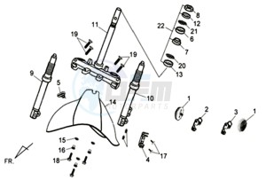 CELLO 50 45KMH drawing FRONT WHEEL / BRAKE DISC