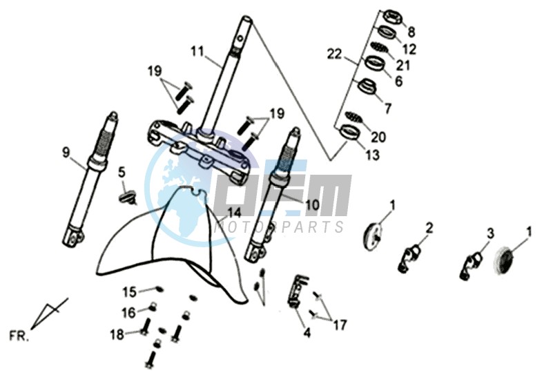 FRONT WHEEL / BRAKE DISC