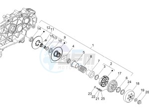 LX 150 4T drawing Driven pulley