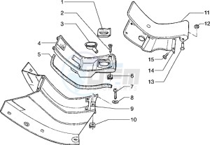 Hexagon 125 EXS1T 125cc drawing Footrest-Tanks door