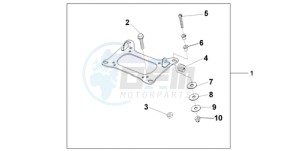 CBF1000A Europe Direct - (ED) drawing KIT CARRIER BRKT