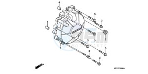 CB600FA39 UK - (E / ABS MKH ST) drawing GENERATOR COVER