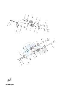 YP125R X-MAX125 X-MAX125 (2ABG) drawing VALVE