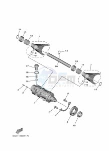 YXE1000EW YX10ERPAP (B4MN) drawing SHIFT CAM & FORK