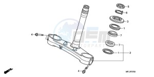 CBR1000RR9 France - (F / CMF TRI) drawing STEERING STEM