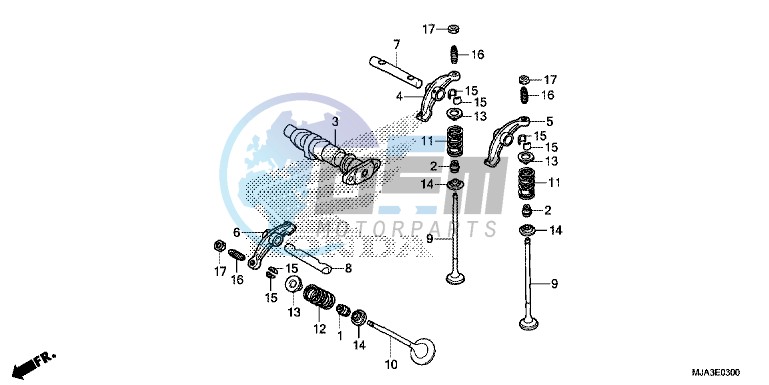 CAMSHAFT VALVE (FRONT)