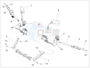 MGX 21 FLYING FORTRESS 1380 APAC drawing Handlebar - Controls