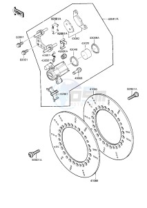 ZN 1300 A [VOYAGER] (A5-A6) [VOYAGER] drawing FRONT BRAKE