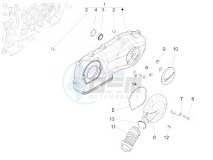 150 Sprint 4T 3V ie (EMEA) drawing Crankcase cover - Crankcase cooling