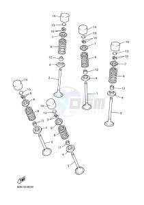 WR450F (1DX1 1DX2) drawing VALVE