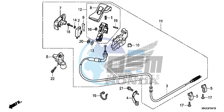 PARKING BRAKE LEVER